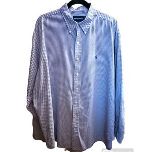 - Ralph Lauren men’s oxford button down shirt. Excellent condition. Size XL